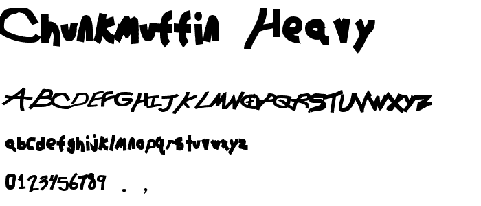 Chunkmuffin Heavy font